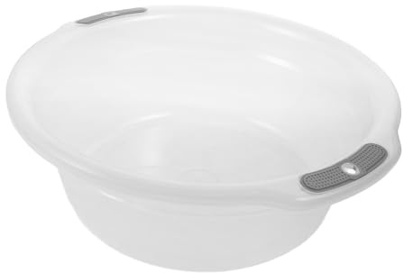 NOLITOY Bassine à Bain de Pieds Transparente Xxl avec Poignées Doubles, Bassin Polyvalent pour Lavage Mains et Pieds, Seau Portable en Plastique Solide pour Maison, Camping et Soins