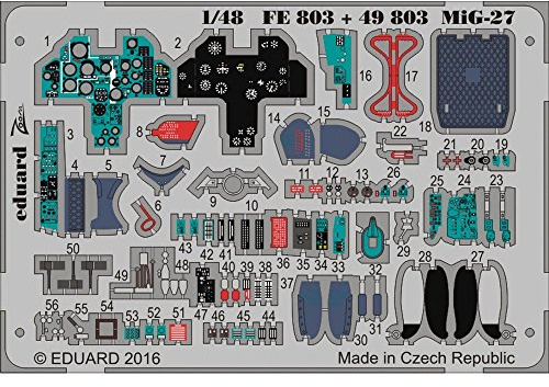 * Eduard Photoetch 1:48 MIG-27 Flogger interiör (rumpeter)