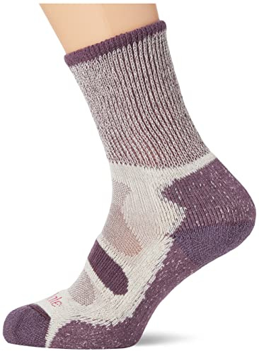 Bridgedale HIKE Lightweight Cotton Cool Comfort Boot-Women's- Medium-Plum