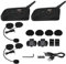 Keenso Motorradhelm Gegensprechanlage Set, 2 Set V6 Pro 1200M Motorrad Helm Bluetooth Intercom Headset für Interphone Motorradhelm Bluetooth Intercom Interphone Headset für 6 Benutzer(2 Set)