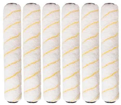 Pro Grade - Paint Roller Covers - 1/2 X 14 Inch Microfiber 6 Pack
