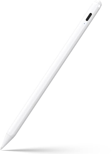 Stylus Pen for iPad 6th-11th Generation-2X Fast Charge Active Pencil Compatible with 2018-2026 Apple iPad Pro 11/12.9/M4, iPad Air 3/4/5/M2/M3/M4,iPad mini 5/6/7 Gen-White