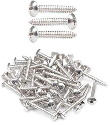 200Pcs #6 x 1 Truss Head Phillips Wood Screws Stainless Steel 304 Self Tapping Screws | by IMSCREWS