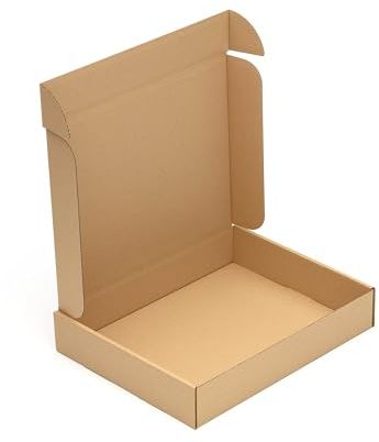 KK Verpackungen boîtes pliantes 500 x 400 x 90 mm marron simple paroi (dimensions extérieures 526 x 410 x 96 mm) | 20 pièces, cartons d'expédition adaptés à l'expédition (KK218)