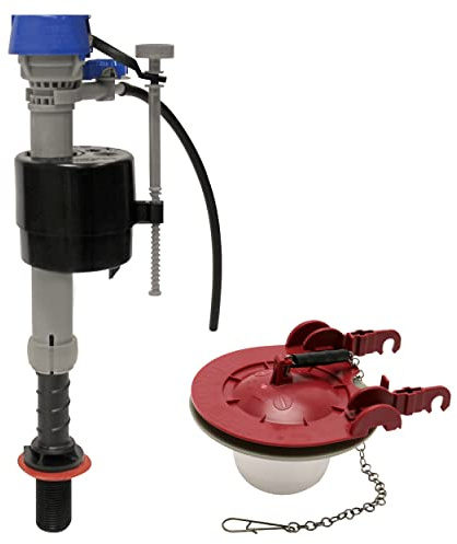 Fluidmaster K-400H-040-T5 PerforMAX Fill Valve and 3-Inch Flapper Toilet Repair Kit, Multicolor