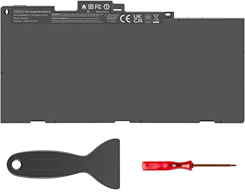 LabTEC 11.55V 51Wh Laptop Battery for HP TA03XL,3 Cells Li-ion Battery for HP EliteBook 745 G3 755 G4 840 G2 G4 850 G3 G4 Series TA03051XL 854047-1C1 854047-271 with 1 Crowbar+1 Phillips Screwdriver