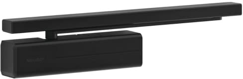 stahl-design-tebart ASSA ABLOY DC500 Türschließer für 1-flügeligeTüren bis Größe EN 4 Komplettset inkl Montageplatte und Gleitschiene schwarz RAL 9005