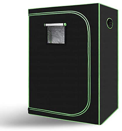 Joparri Tienda de Cultivo para Cultivo, Armario de Cultivo, Carpa de Cultivo, Resistente al Agua y a la luz, Invernadero para Plantas, 600D Oxford (120x60x180cm, Negro Verde)