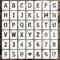 Buchstabenschablonen, STCRERAG 42 Stück Buchstaben Schablone Set 12.5 * 10.7cm Alphabet Schablonen Wiederverwendbare Buchstaben Zahlen Schablonen Groß Buchstaben Schablone für Poster Banner Schilder