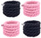 MHYMX 2 pares de cordones gruesos para Air Force 1, color negro y rosa, redondos, 12 mm, para zapatillas de deporte, 160 cm, rosa y negro, talla única