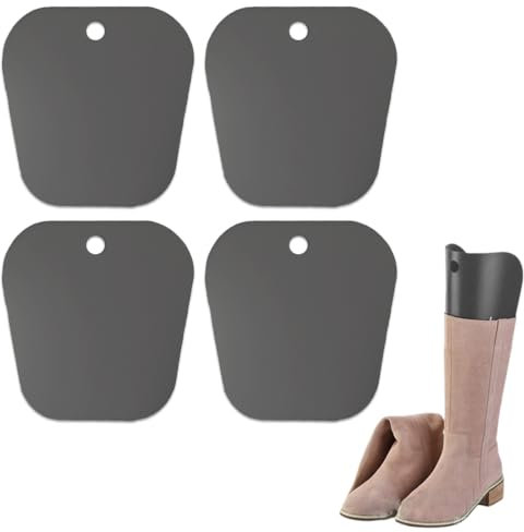 UEIOAVL Embauchoirs à chaussures, 4 pièces en forme de botte pour homme et femme (20 cm, noir)
