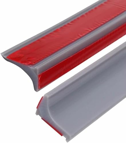Zayejod 15M Silicone Shower Seal Strip,Bath Edging Trim,20mmx12mm,Grey | Self-Adhesive Bathroom Sealing Sealant Trim,Floor Threshold Wet Room Water Barrier,Tile Edge for Bathtub Countertop,Kitchen