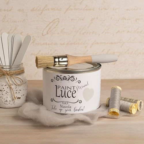 Luce Paint Linea Mineral – Vernice Minerale Ultra Opaca – Restyling Mobili – Senza Fondo e Senza Finitura – Alta Coprenza – 500 ml (Nuvola)