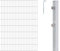 Alberts 653583 Doppelstabmattenzaun als 6 tlg. Zaun-Komplettset | verschiedene Längen und Höhen | feuerverzinkt | Höhe 160 cm | Länge 4 m