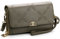 PAULO SERINI® Umhängetasche Damen | Handytasche zum Umhängen aus 100% veganem Leder | Handtasche Damen kleiner Crossbody Bag mit 2 Fächern & Reißverschluss | Women Purse Olive Green | grün