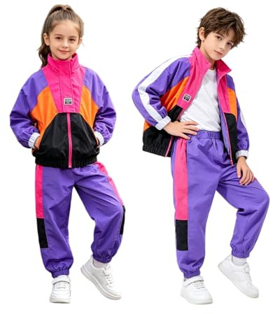 LOLANTA ColorBlock barnkläder, hiphop, gatudansdräkt, Färg: blå, 6-7 ans