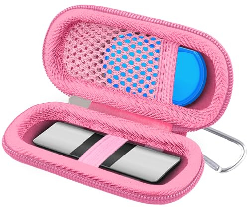 Khanka Hard Case for AliveCor KardiaMobile ECG Monitor, Fits KardiaMobile 6L/6L Max, 6-Lead Personal EKG Device, Portable Heart Monitor Storage (Case Only)（Pink)