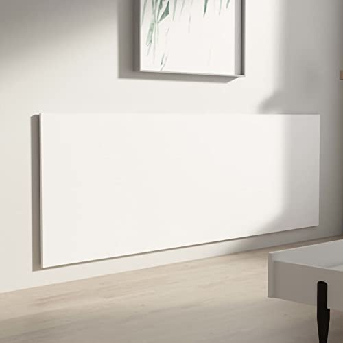 Tidyard Cabecero de Cama Pared de 240 (240x1,5x80cm) | Cabeceros Madera Dormitorio Matrimonio Estilo Palet Cabezal Dormitorio Cama Palets Cabezal Cama |Estilo nórdico Blanco