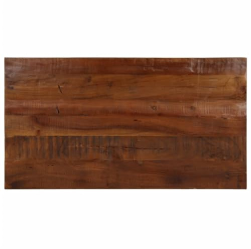 vidaXL Tischplatte, Holzplatte Rechteckig, Massivholzplatte für Tisch Esstisch Couchtisch, Ersatztischplatte, 120x70x2,5cm Altholz Massiv