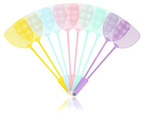 Rovar Lot de 10 tapettes à mouches, anti-moustiques, avec entretoises pour mouches, moustiques et insectes, 44 x 12,5 cm, couleurs assorties