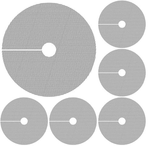 Setauoo Cubremacetas para Plantas - Protector de Sustrato para Macetas - 6 Piezas Cubre Macetas Antidesgarro para Interior, Exterior, Invernadero y Jardín