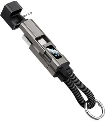 4-i-1 Laddkabel Med Nyckelring 4 I 1 LED-Display Kort 65 W Laddkabel