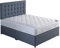 Medium feel divan bed set sprung mattress & bed base.Storage,no drawers, 2 drawers, 3ft single,4ft small double,4ft6 double,5ft King, UK made (3ft Single, Sliding Door)