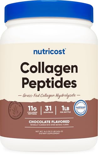 Collagen Peptides, Chocolate, 1 lb (454 g), Nutricost
