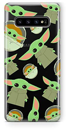 ERT GROUP mobile phone case for Samsung S10 original and officially Licensed Star Wars pattern Baby Yoda 006 optimally adapted to the shape of the mobile phone, partially transparent