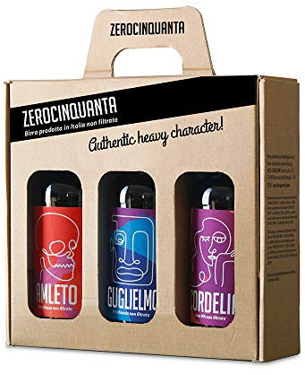 Birra ZEROCINQUANTA Astuccio degustazione o regalo birra italiana non filtrata