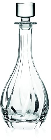 Glass Wine Decanter with Stopper - Carafe - for Red - White - Wine - Crystal Glass 30 Oz. - Made in Europe - by Barski