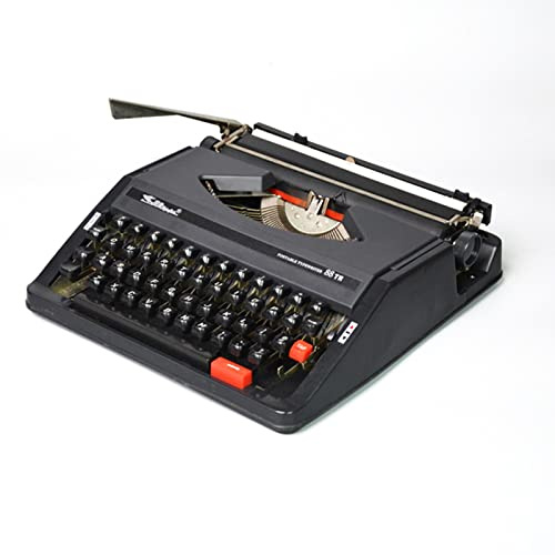 BEESOM Macchina da Scrivere retrò, Macchina da Scrivere Manuale Portatile Tradizionale Vecchio Stile, per Appunti o Lettere o Scrittura Creativa, Regalo letterario per scrittori,Black