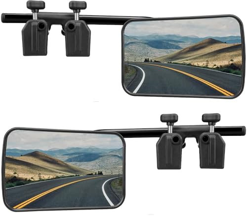 2 Stück Wohnwagen Spiegel Auto,Caravan-Spiegel,Wohnwagen Spiegel,Wohnwagenspiegel Universal,Abschleppspiegel,Caravanspiegel,Universalspiegel,Aufsatzspiegel für alle gängigen Fahrzeugtypen