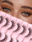 Wimpern Cat Eye Lashes 15mm Künstliche Wimpern Fake Lashes Natürliche Eyelashes Thin Band Falsche Wimpern 3D Volume Wimpern Extensions C Curl Wispy Lash Pack, 7 Paar, Siligli