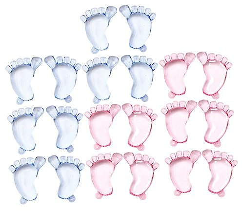 BELLIFFY 20stücke Transparente Füße Spielzeug Mini Party Ornament Foto Requisiten