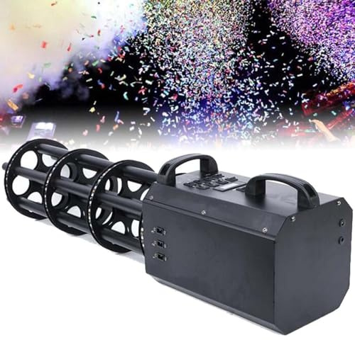 Macchina spara coriandoli elettrica, lancia coriandoli con luci a LED. Per feste al chiuso e all'aperto, Capodanno, compleanni, feste a sorpresa, baby shower, lauree, matrimoni.