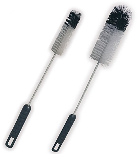 Condello Casa Utility Bottle Cleaning Brush Set Long Handle Thin Small Big Wire Cleaner Bendable Flexible for Narrow Neck Skinny Spaces of Water Beer Wine Baby Bottles,Pipes,Tubes,Flasks,Straws (2)
