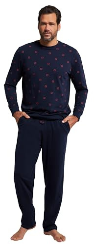 JP 1880 Pijama por Debajo del Vientre, Dos Piezas, Manga Larga, Parte Inferior elástica, pantalón Largo, hasta la 8 XL 800342