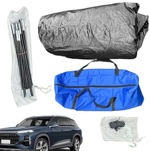 Carpa trasera de autocaravana, toldo de la Tienda de Cofre de SUV, Tiendas de SUV impermeables de Doble Capa para Camping con toldo, Toldo de Cofre de Protección Solar, Tienda Automática Soydan