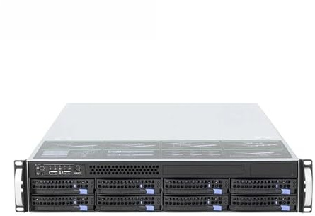 2U 8bay Hotswap-server med I3 I5 I7 eller E3 CPU Max 64 Gb RAM-minne för NAS-kontroll datumlagring (andra)