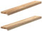 WKIEQACO Möbelartikel Home Fensterbänke 2 Stück unbehandelt 110x15x2cm Massivholz Eichen-Möbel