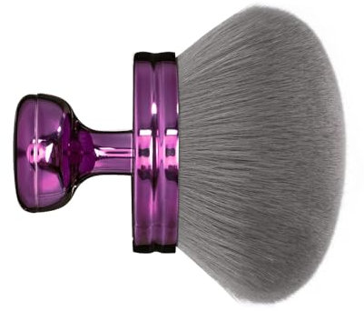 TELAIN Extra Große Body Makeup Bürste – 8 cm Rundkopf Kabuki Pinsel für Selbstbräuner, Bein Makeup & Bronzer, Inklusive Aufbewahrungsbeutel, Nass & Trocken Nutzung (Lila)