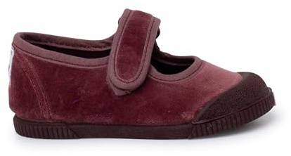 Pisamonas Merceditas Barefoot Terciopelo Puntera Goma Talla 24 Color Rosa Viejo