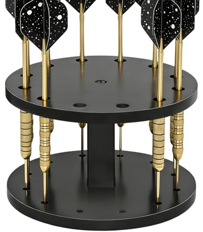 Soporte de presentación para dardos | Soporte de mesa redondo para presentación en mesas - Soporte de presentación y almacenamiento para dardos blandos - Para salas de juegos, estudios, dormitorios