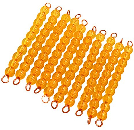 MagiDeal Jeu Educatif Jouets de Calcul 10 Fils de 10 Perles Matériel Montessori Maths Cadeaux Enfants