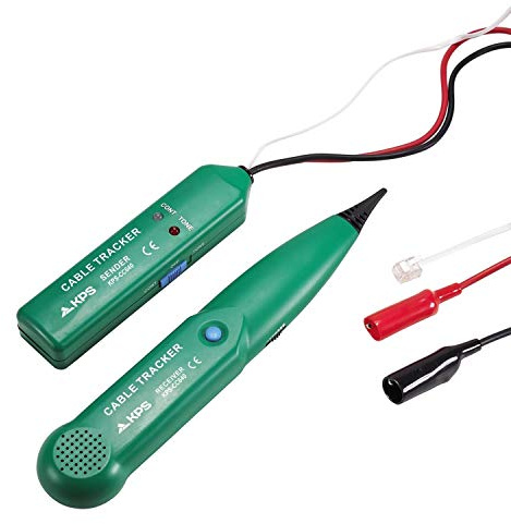 KPS CC640 Cable Tracker and Circuit Tester | Digital Tone Generator Line Tester for Telecommunications Networks, Ethernet Continuity, and Telephone Wire Break Location