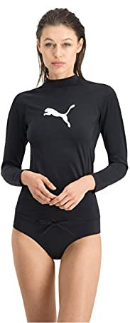PUMA Damen Puma Damen Langarm-rashguard Rash guard, Schwarz, S EU