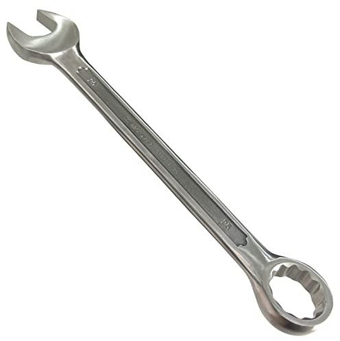 WEDO Combination Wrench Stainless Steel Spanner Wrench,12 Point Double Ended Box,Open End 8mm,15 Degree Offset,Length 120mm,Anti-Corrosion,High Strength,Polished Dent Surface,DIN Standard