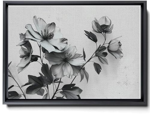 3D Art Prints, 3D Wall Art Decor, Pen and Ink Memorable Month Floral, Handmade Personalize Birth Flower Anniversary Wedding Gift Mothers Day Tattoo Sketch State Flower, Canvas Prints,Art