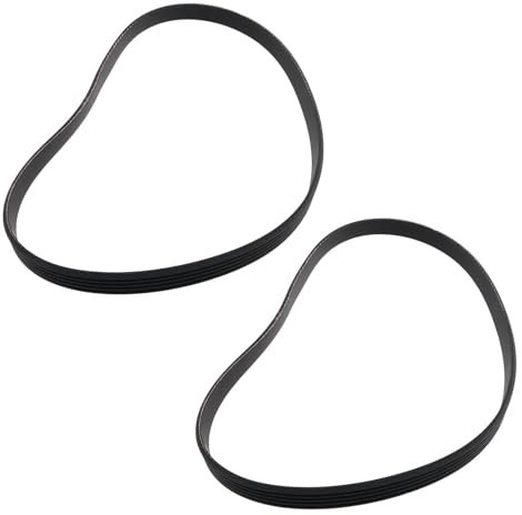 LT Easiyl 2pcs 5PJ605 V-Ribbed Belt Rubber Drive Belt Replacement V-Belt Compatible with SCHEPPACH HMS 850/1070 Trimmers (605x12mm)